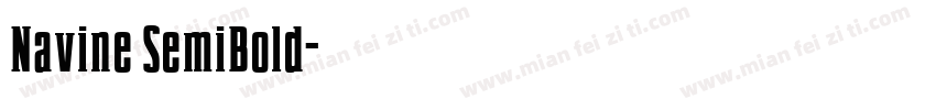 Navine SemiBold字体转换